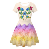 The Hunger Games: The Ballad of Songbirds & Snakes Lucy Gray Baird Kids Girls Cosplay Dress Halloween Carnival Costume